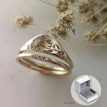 Load image into Gallery viewer, Unique Gold Lavender Ring