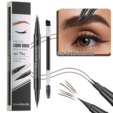 Load image into Gallery viewer, 2-in-1 Dual-Ended Eyebrow Pen with Micro-Fork-Tip Applicator and Precise Brush-Tip