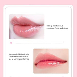 Moisturizing two-tone lip mask