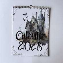 Load image into Gallery viewer, 2025 Vintage Gothic Castle Theme Wall Calendar