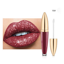 Load image into Gallery viewer, Diamond Lip Gloss Matte To Glitter Liquid Lipstick Waterproof