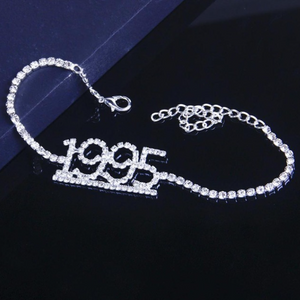 1985-2020 Birth Year Number Anklet