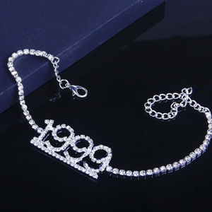 1985-2020 Birth Year Number Anklet