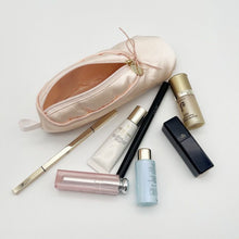 Load image into Gallery viewer, Personalized Pink Ballet Shoe Style Makeup Bag