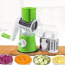 Load image into Gallery viewer, 3 in 1 Rotary Cheese Grater Vegetable Slicer