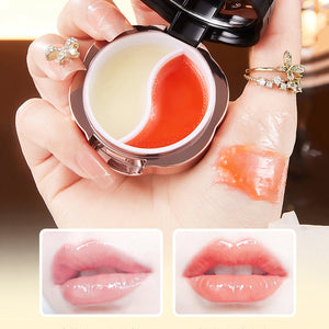 Moisturizing two-tone lip mask