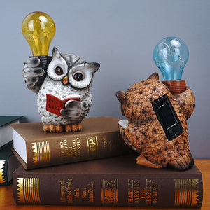 Owl Solar Ornament