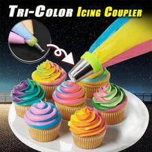 Load image into Gallery viewer, Tri-Color Icing Coupler (9 PCs)