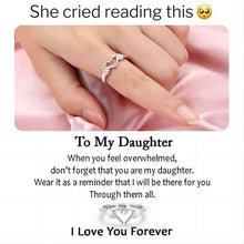 Load image into Gallery viewer, To My Daughter ‘I Love You Forever’ Heart Ring