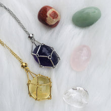 Load image into Gallery viewer, Crystal Stone Holder Necklace