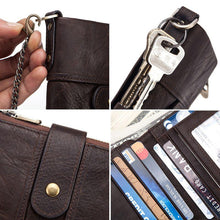 Load image into Gallery viewer, Anti-magnetic Tassel Leather Card Case Coin Purse