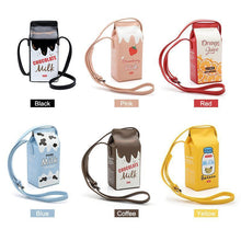 Load image into Gallery viewer, Cute Milk Box Crossbody Bag / Casual Phone Purse