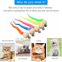 Load image into Gallery viewer, Wiggly Cat Toys with Bells