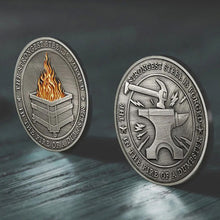 Load image into Gallery viewer, Dumpster Fire Challenge Coin