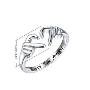 To My Daughter ‘I Love You Forever’ Heart Ring