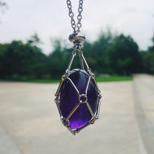 Load image into Gallery viewer, Crystal Stone Holder Necklace