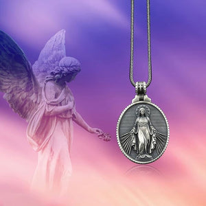 Miraculous Medal Virgin Mary Necklace