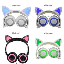 Load image into Gallery viewer, Creative Cat Ear Shape Headphones