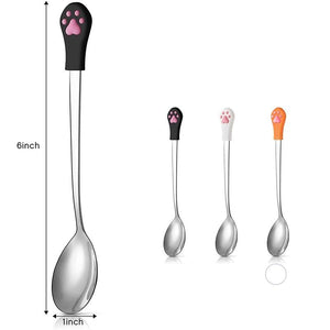 Stainless Steel Food Spoon with Cat Claw