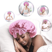 Load image into Gallery viewer, Silk Night Sleeping Cap Bonnet