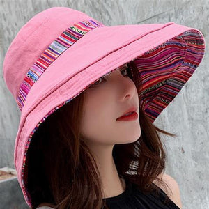 Wide Brim Cotton Summer Hat