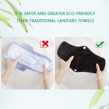 Load image into Gallery viewer, Washable sanitary napkins made of bamboo charcoal