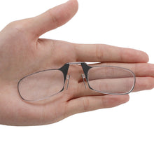 Load image into Gallery viewer, Legless Nose Clip Reading Glasses Mini Portable