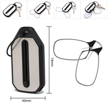 Load image into Gallery viewer, Legless Nose Clip Reading Glasses Mini Portable