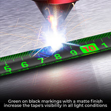 Load image into Gallery viewer, Fluorescent steel tape measure