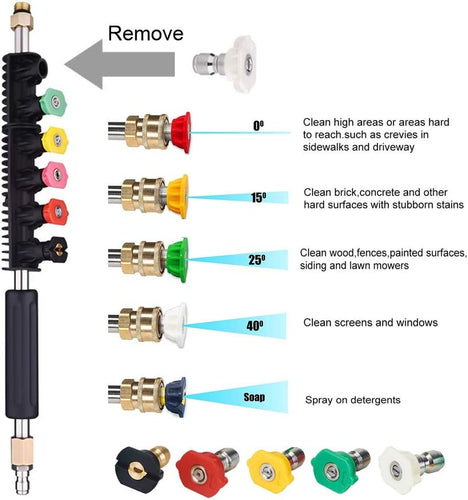 Saker Pressure Washer Extension Wand Set