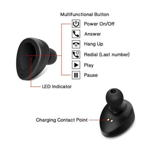 Hirundo Mini Electronics Bluetooth Earphone Wireless