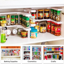 Load image into Gallery viewer, Adjustable Two Layers Spice Rack