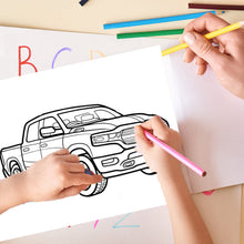 Load image into Gallery viewer, Trucks Coloring Book