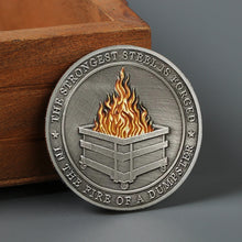 Load image into Gallery viewer, Dumpster Fire Challenge Coin