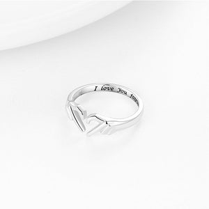 To My Daughter ‘I Love You Forever’ Heart Ring