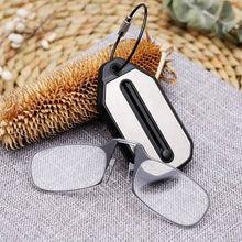 Load image into Gallery viewer, Legless Nose Clip Reading Glasses Mini Portable