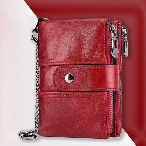 Anti-magnetic Tassel Leather Card Case Coin Purse