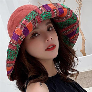 Wide Brim Cotton Summer Hat