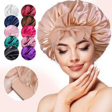 Load image into Gallery viewer, Silk Night Sleeping Cap Bonnet