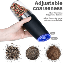 Load image into Gallery viewer, Automatic Electric Gravity Induction Salt and Pepper Grinder