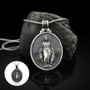 Miraculous Medal Virgin Mary Necklace