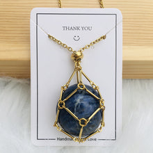 Load image into Gallery viewer, Crystal Stone Holder Necklace