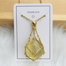 Load image into Gallery viewer, Crystal Stone Holder Necklace