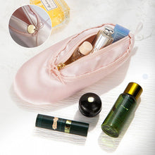 Load image into Gallery viewer, Personalized Pink Ballet Shoe Style Makeup Bag