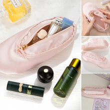 Load image into Gallery viewer, Personalized Pink Ballet Shoe Style Makeup Bag