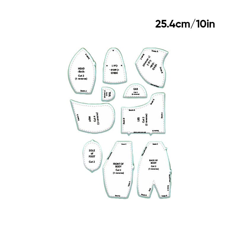 DIY Memory Bear Template Ruler Set